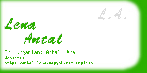 lena antal business card